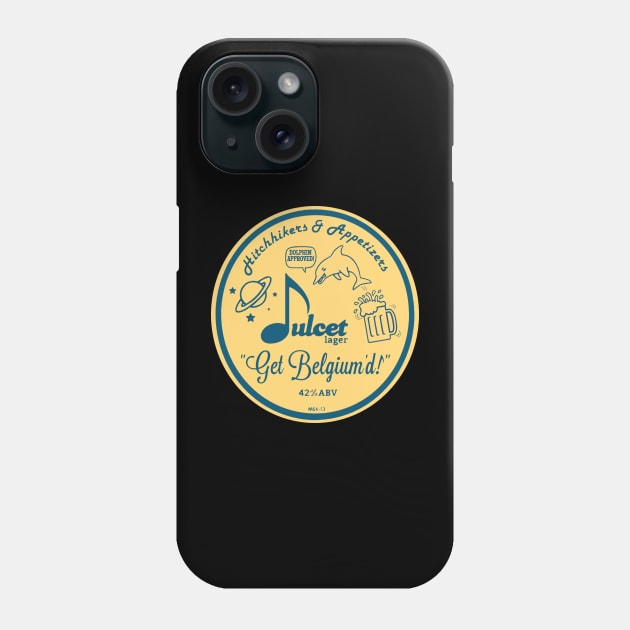 Hitchhikers & Appetizers Dulcet Lager Round Blue Phone Case by HitchApps