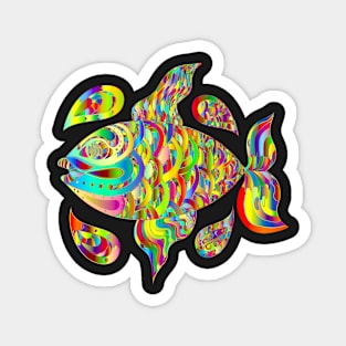 Colorful Rainbow Fish Magnet