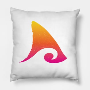 Shark Fin Ocean Wave Tee Pillow