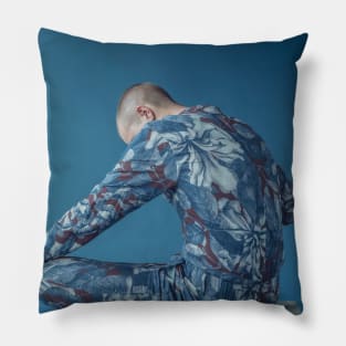 Gray, Blue & Pink - 01 - Fashion Photography Pillow