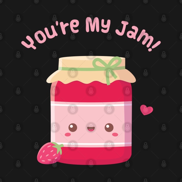 You Are My Jam, Strawberry Jam Bottle by rustydoodle