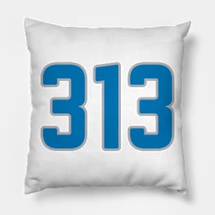 Detroit 313 Pillow