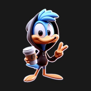 Road Runner with coffee T-Shirt