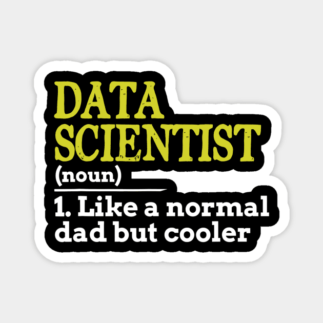 Scientist Dad Definition Funny Science Magnet by ChrifBouglas