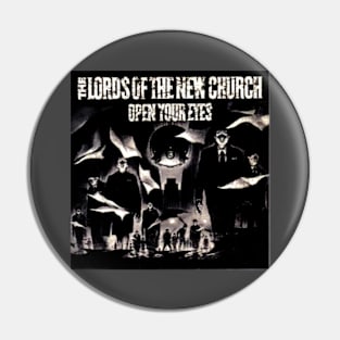 Open Your Eyes Punk New Wave Throwback 1982 Pin