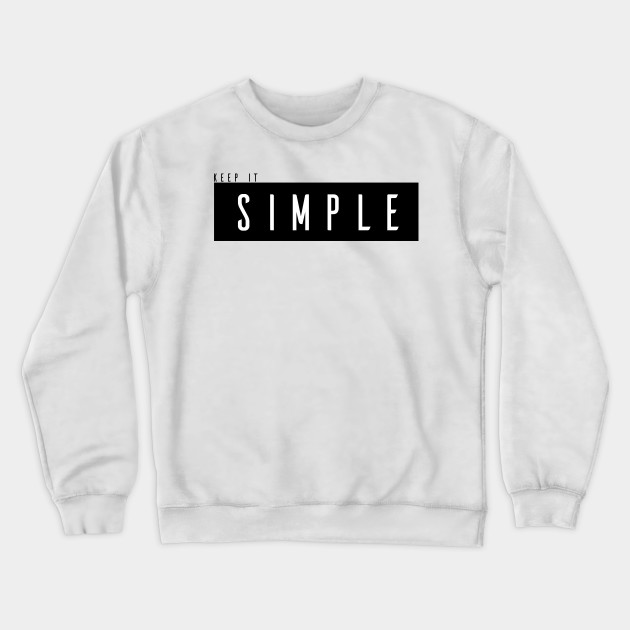 simple crewneck sweatshirt