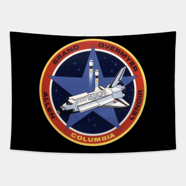 NASA Astronaut Crew Patch for Space Shuttle Mission STS-5 Tapestry by jutulen