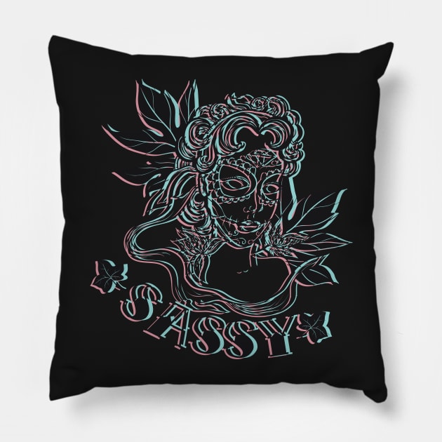 Sassy Voodoo Woman Pillow by JakeRhodes