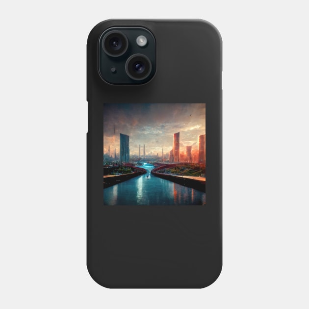 Future Cities Series Phone Case by VISIONARTIST