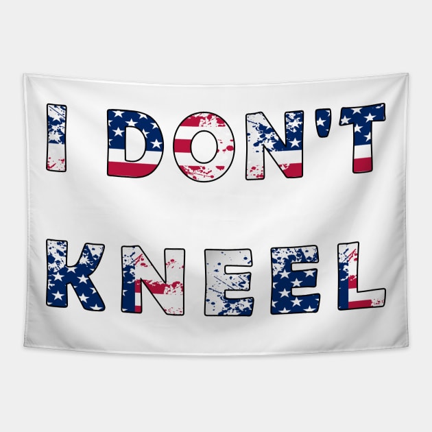 i don't kneel usa flag Tapestry by fanidi