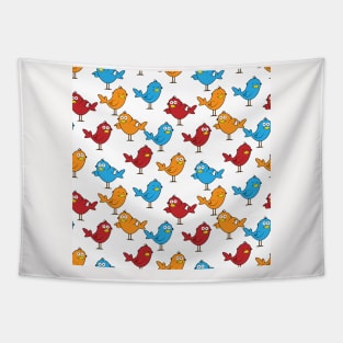 Cute Bird Neck Gator Funny Bird Tapestry