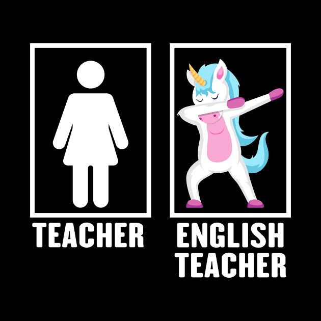 Dabbing Unicorn English Teacher by Wakzs3Arts