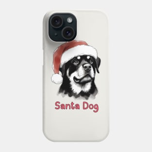 Santa Dog - Rottweiler Phone Case