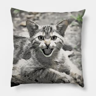 Wild cat Pillow