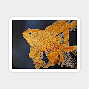 Fantail Goldfish Magnet