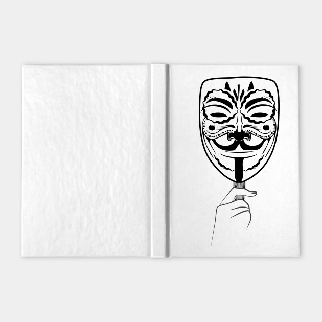 Sugar Skull Guy Fawkes Sugar Skull Portrait Notebook Teepublic