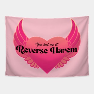 You Had Me At Reverse Harem | Hot Pink and Gold Tapestry