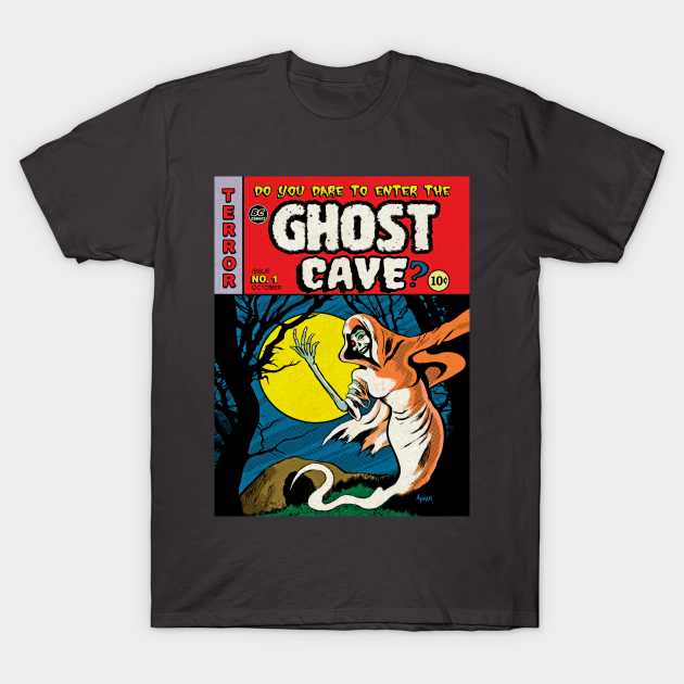 Discover Ghost Cave Comics cover- EC homage by Tim Aymar - Comics - T-Shirt