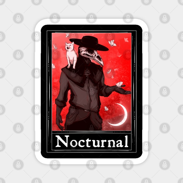 Nocturnal Tarot Magnet by LVBart