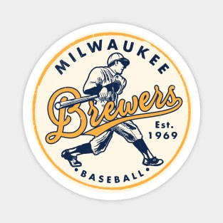 Milwaukee Brewers 2 by Buck Tee Originals Magnet