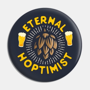 Eternal Hoptimist Home Brewing Beer Pin