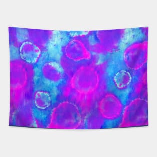 Multicolored Tie-Dye Orbs Tapestry