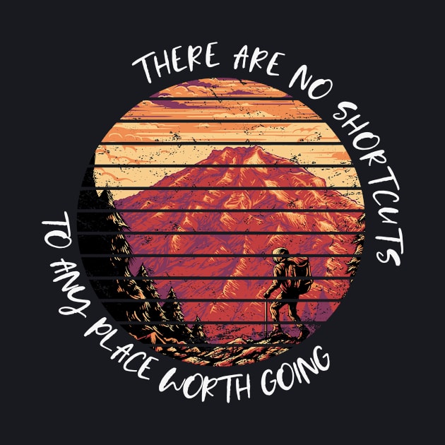 Hiking Quote Hiker Outdoor Mountains Nature by Foxxy Merch