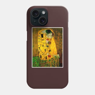 Gustav Klimt The Kiss 1907 Painting Print Phone Case