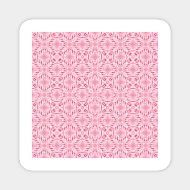 Pink stylized pattern in modern colors of current trends Magnet by Hujer