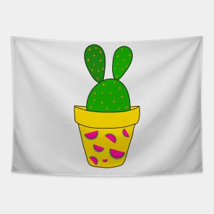 Cute Cactus Design #35: Bunny Watermelon Cactus Tapestry