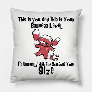 Lilo and Stitch Badness Level Pillow