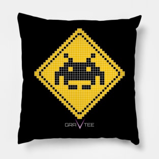 Space Invader Xing Pillow