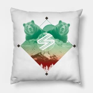 Sound Avenue S Logo T-shirt "Bear" Pillow