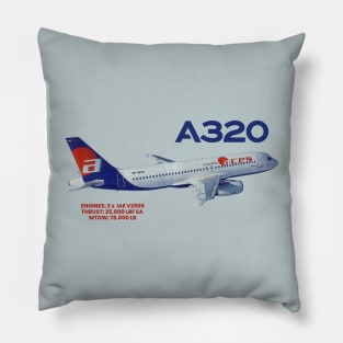 airbus A320 TSHIRT Pillow