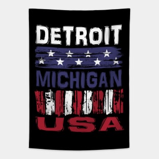 Detroit Michigan USA T-Shirt Tapestry