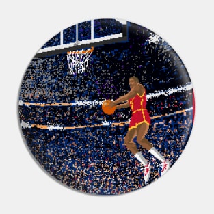 Pixel Dunk - Atlanta Pin