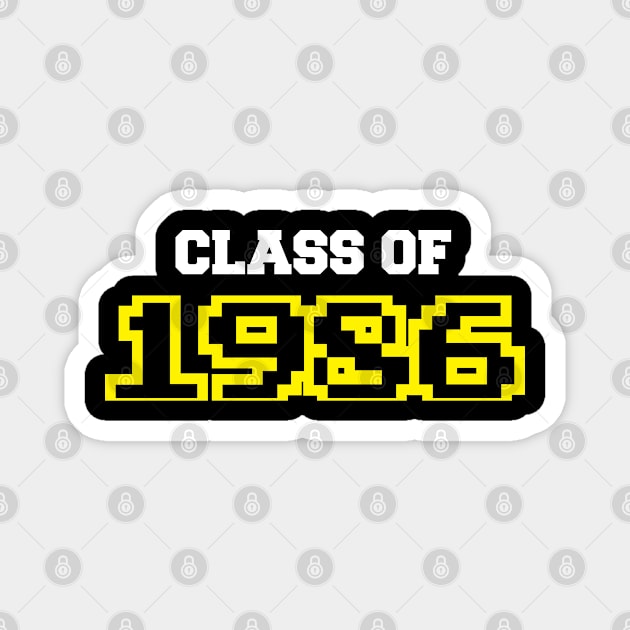 Class of 1986 Magnet by Illustratorator