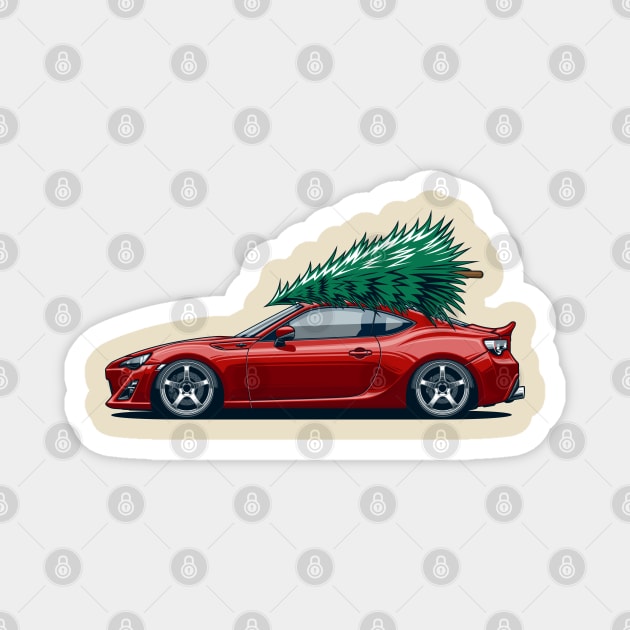 GT86 Xmas tree Magnet by Markaryan