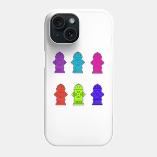 Pop Art Fire Hydrants Phone Case