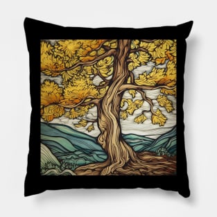 Yellow birch Pillow