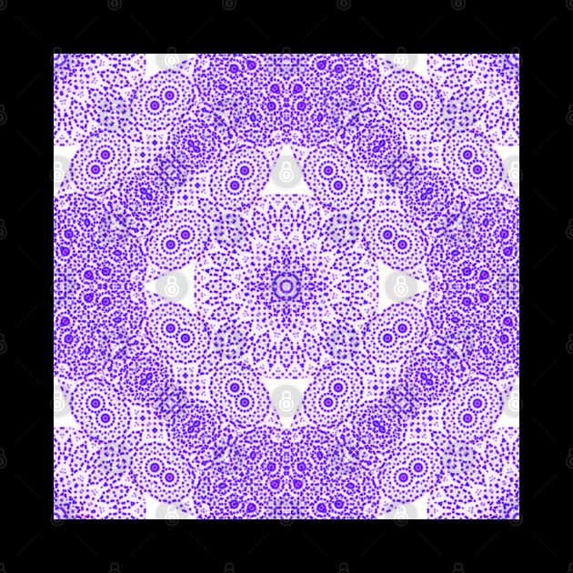 pointillist kaleidoscope in purple by hereswendy