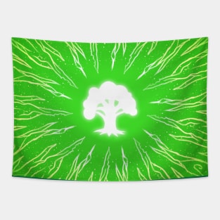 Minimalist Mana Forest Tapestry