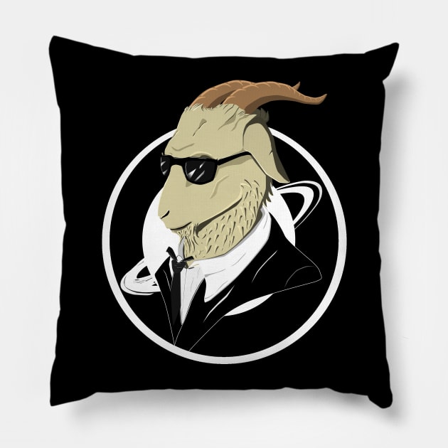 Goats in Black Pillow by Ianizer