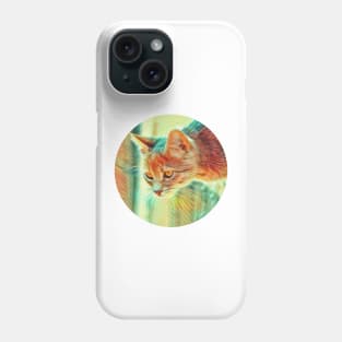 Curious floppy cat Phone Case