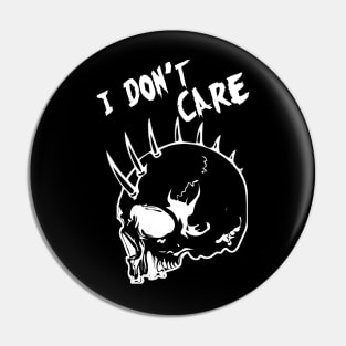 Punk Rock Skull Pin