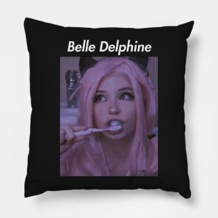 belle delphine brush teeth Pillow