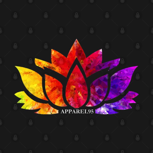 Multicolor Lotus by Apparel95