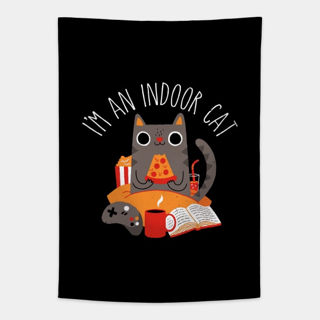 Indoor Cat Tapestry by DinoMike