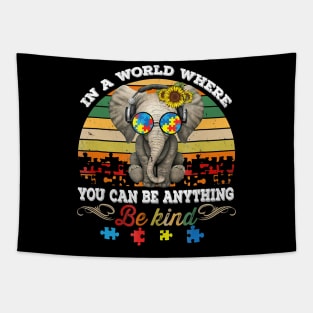 In A World Where You Can Be Anything Be Kind Autism Tapestry