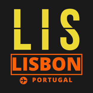 LIS - Lisbon airport code T-Shirt